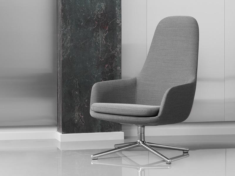 ERA LOUNGE CHAIR HIGH SWIVEL BASE