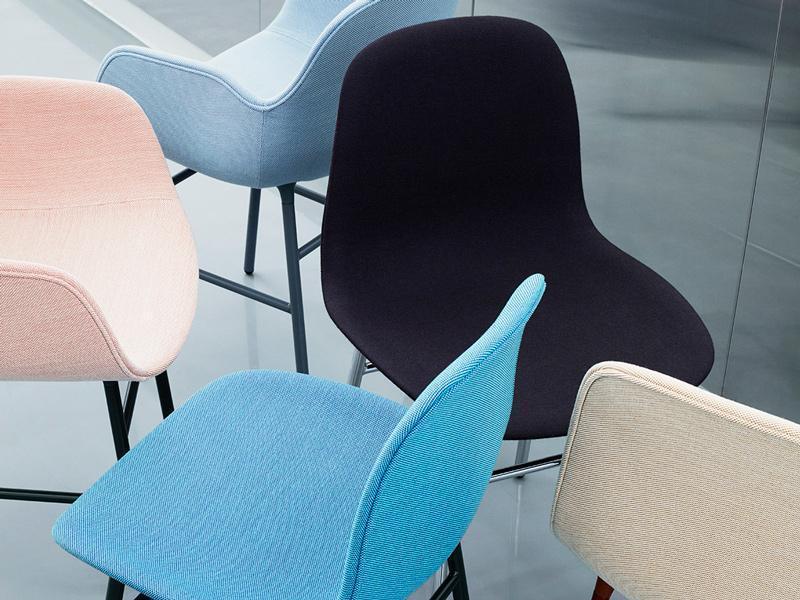 FORM CHAIR STEEL BASE FULL UPHOLSTERY