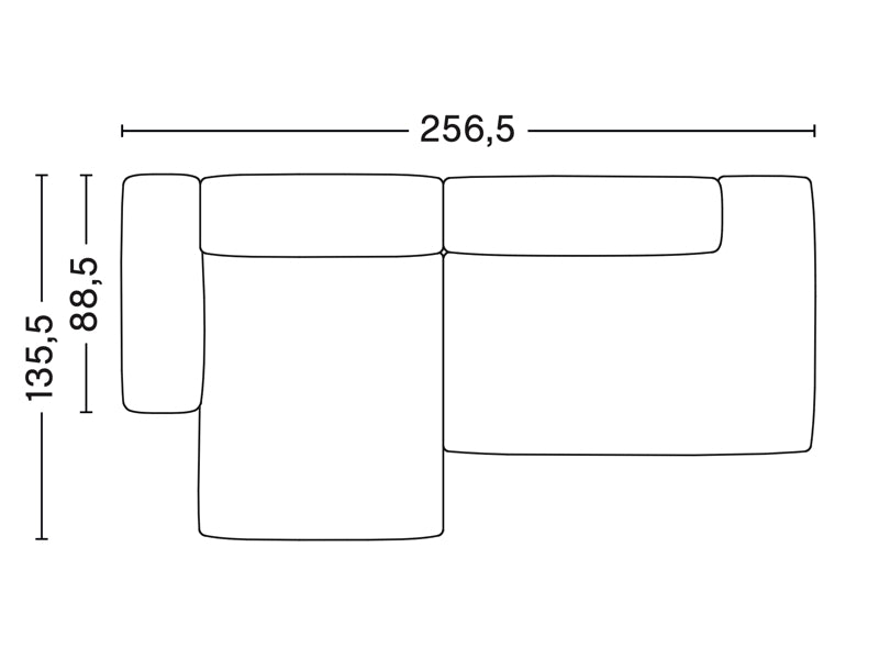 MAGS SOFT LOW ARMREST 2,5 SEATER COMBINATION 3