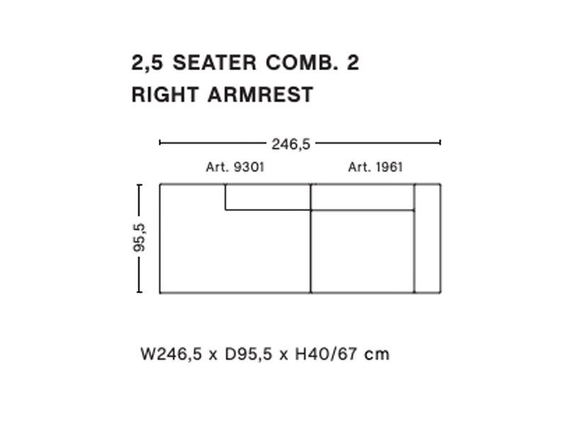 MAGS 2,5 SEATER COMBINATION 2