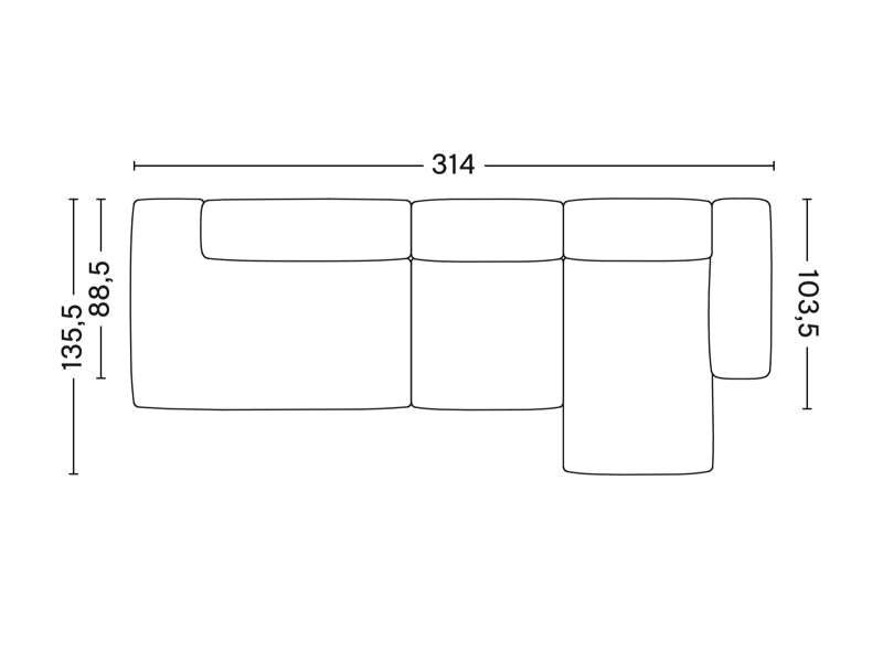 MAGS SOFT LOW ARMREST 3 SEATER COMBINATION 3