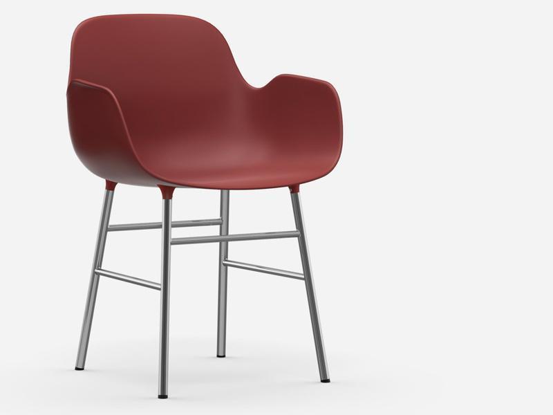 FORM ARMCHAIR STEEL BASE