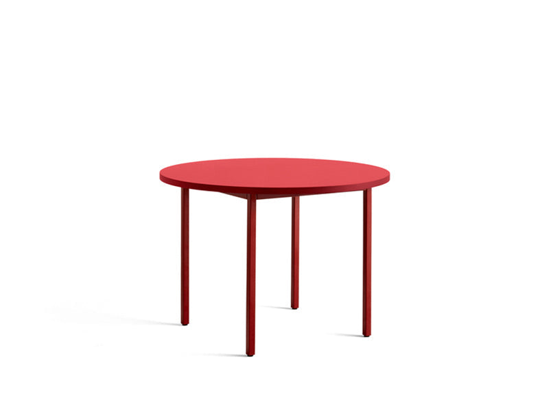 TWO-COLOUR ROUND TABLE