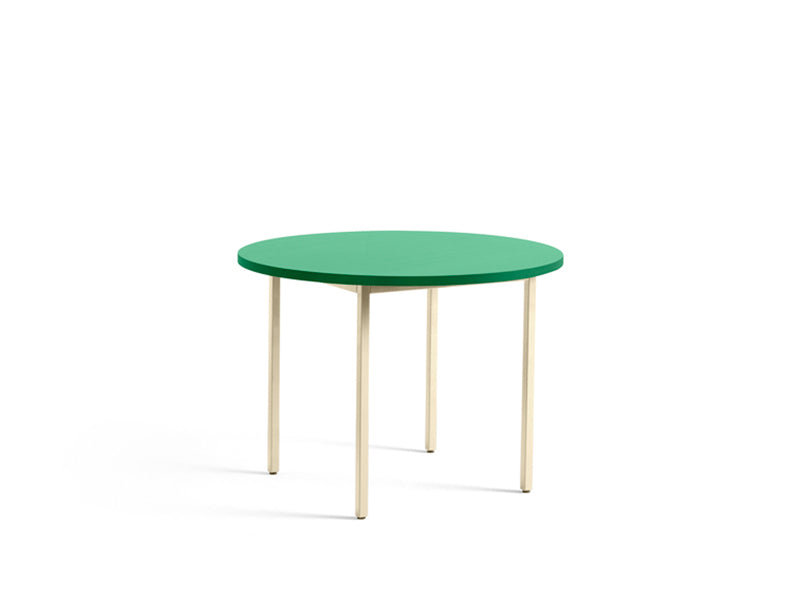 TWO-COLOUR ROUND TABLE