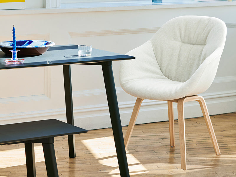 ABOUT A CHAIR - AAC 123 SOFT ARMCHAIR WOOD BASE