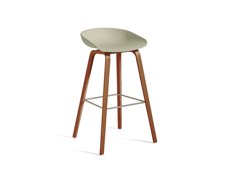 ABOUT A STOOL - AAS 32 WOOD BASE WALNUT