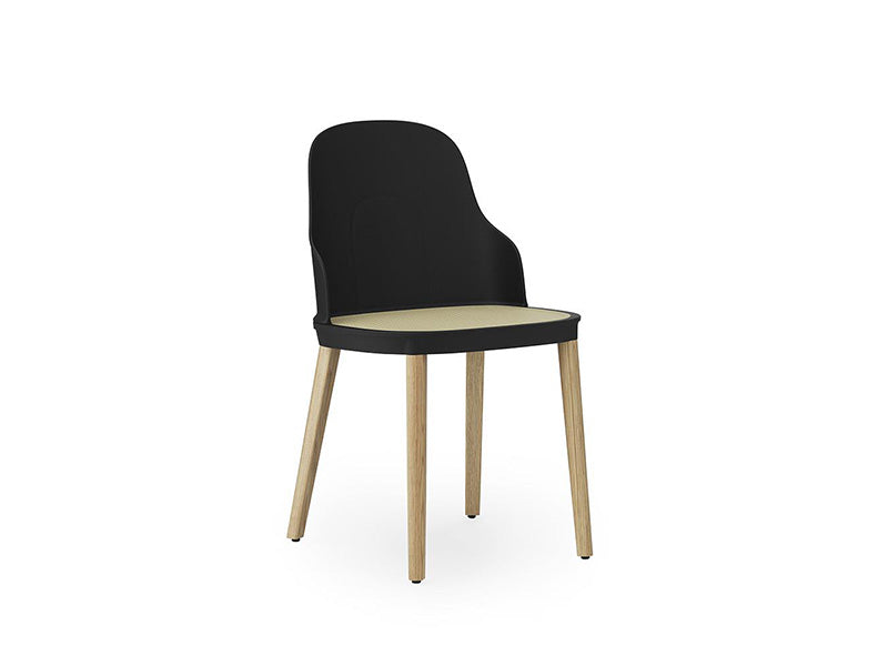 ALLEZ CHAIR MOLDED WICKER SEAT OAK