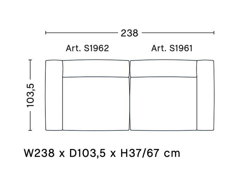 MAGS SOFT 2,5 SEATER COMBINATION 1
