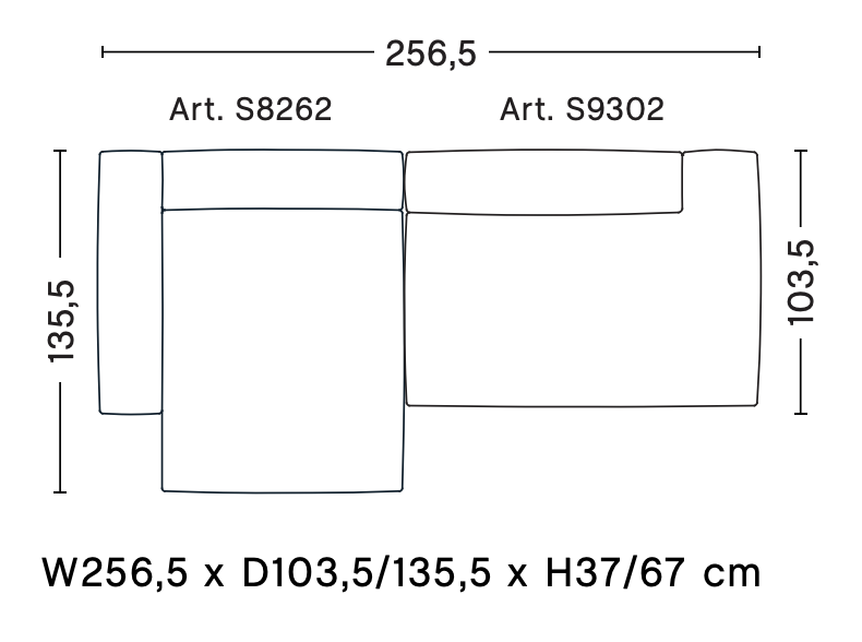 MAGS SOFT 2,5 SEATER COMBINATION 3