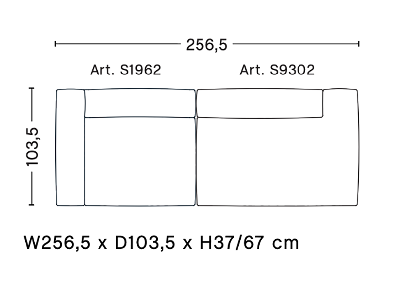 MAGS SOFT 2,5 SEATER COMBINATION 2