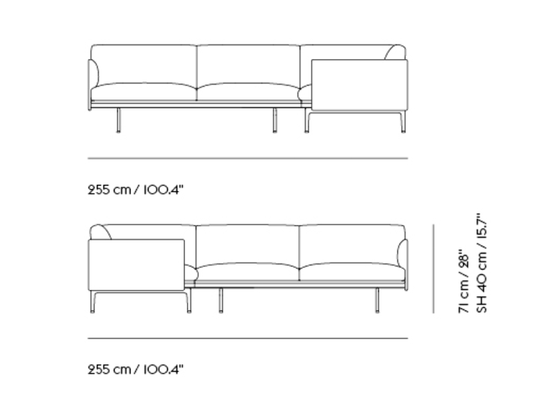 OUTLINE CORNER SOFA