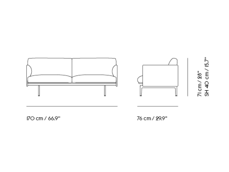 OUTLINE STUDIO SOFA 170