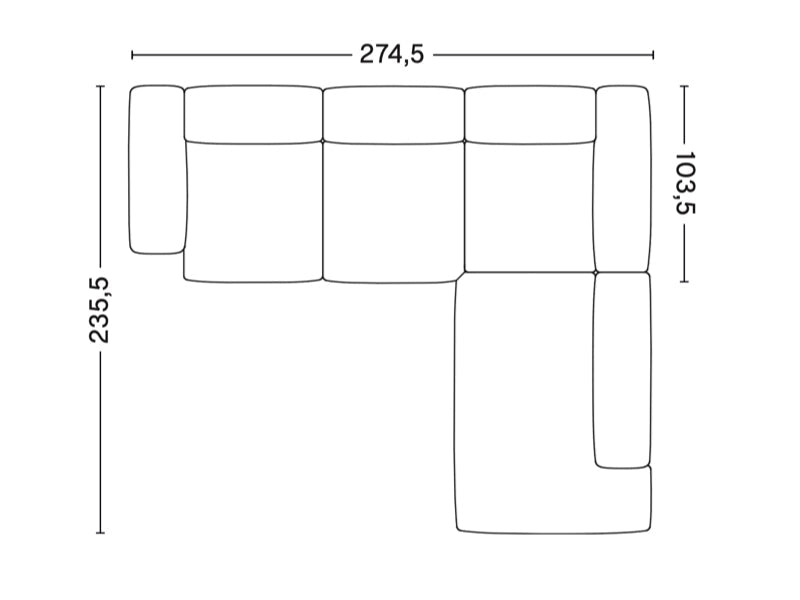 MAGS SOFT LOW ARMREST CORNER COMBINATION 2