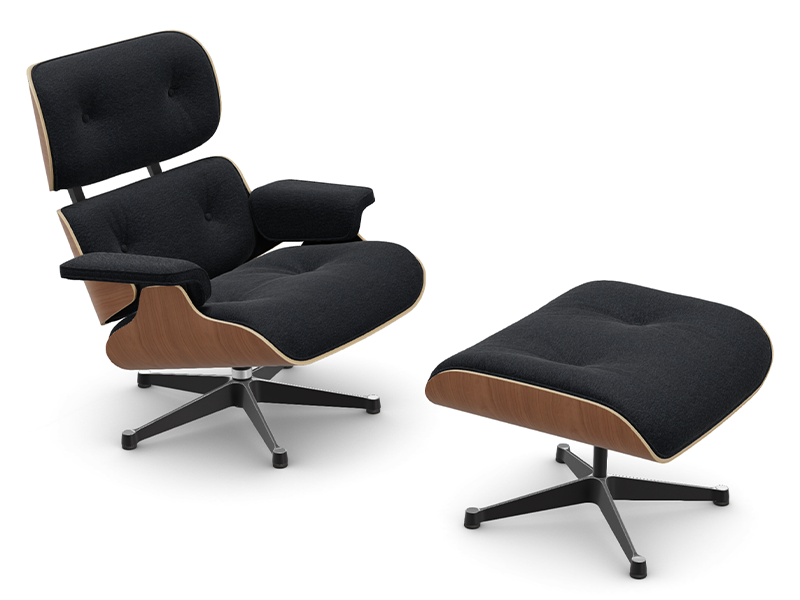 EAMES LOUNGE CHAIR AND OTTOMAN