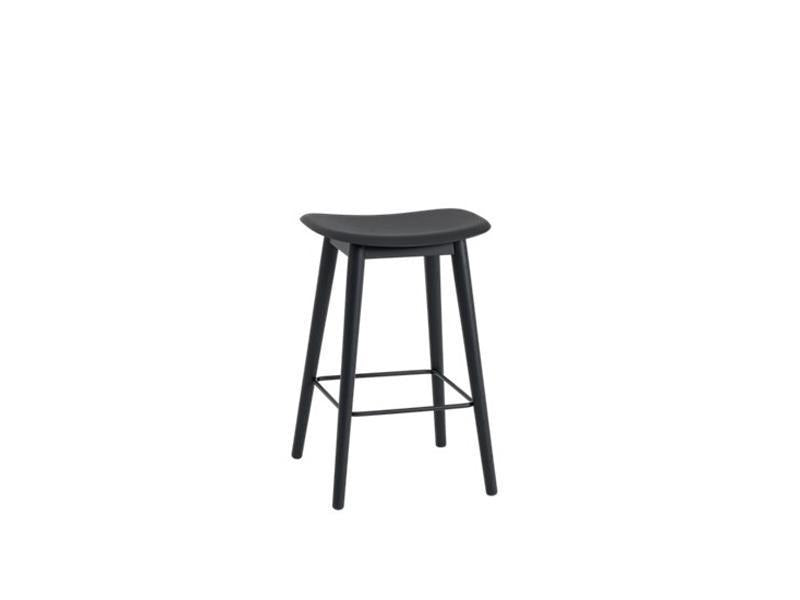 FIBER BAR STOOL WOOD BASE