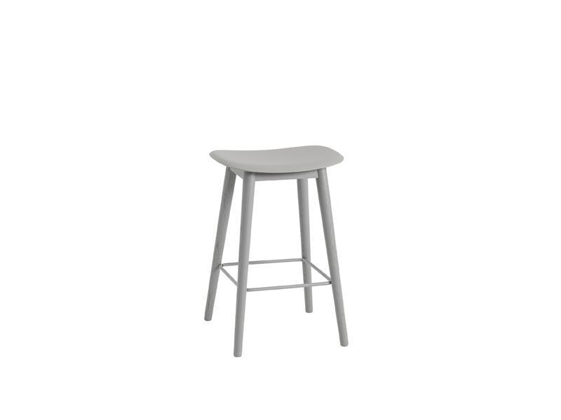 FIBER COUNTER STOOL WOOD BASE