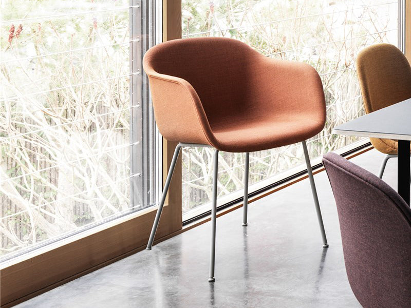 FIBER ARMCHAIR TUBE BASE FULL UPHOLSTERY