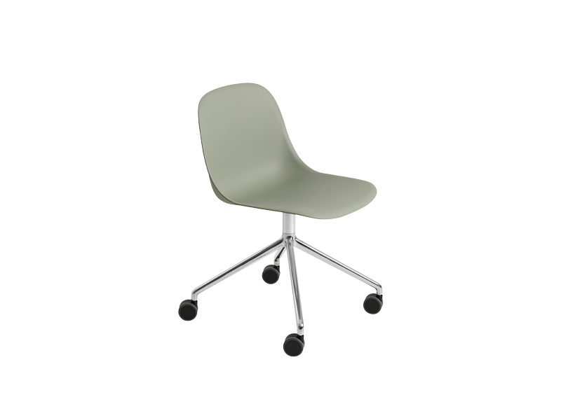 FIBER SIDE CHAIR SWIVEL BASE W. CASTORS