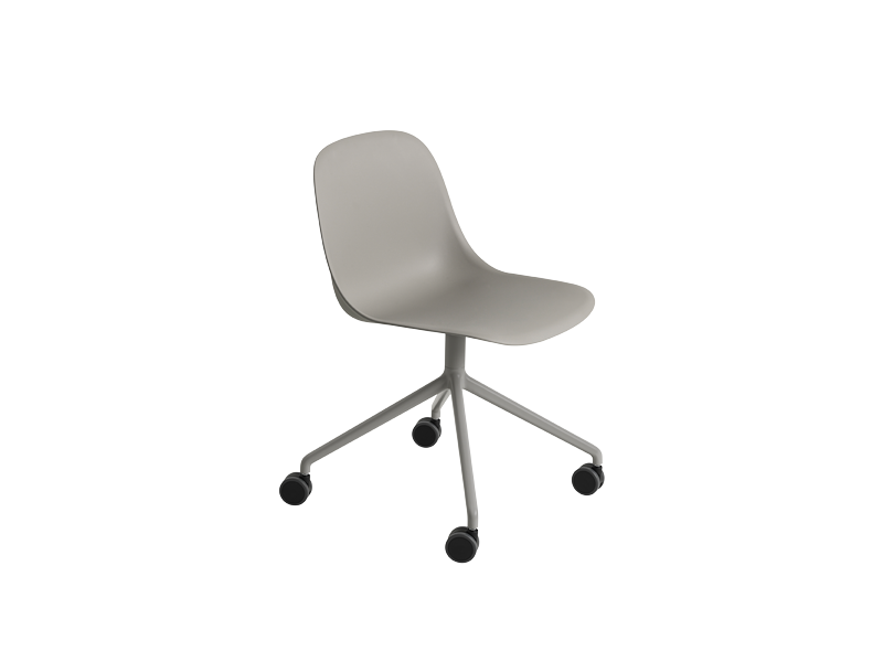 FIBER SIDE CHAIR SWIVEL BASE W. CASTORS