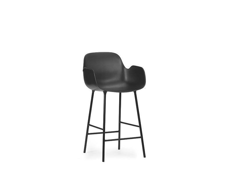 FORM BAR ARMCHAIR STEEL BASE