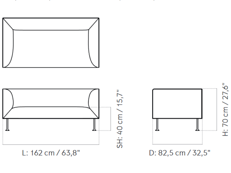 Godot Sofa 2 Seater MENU-9720001