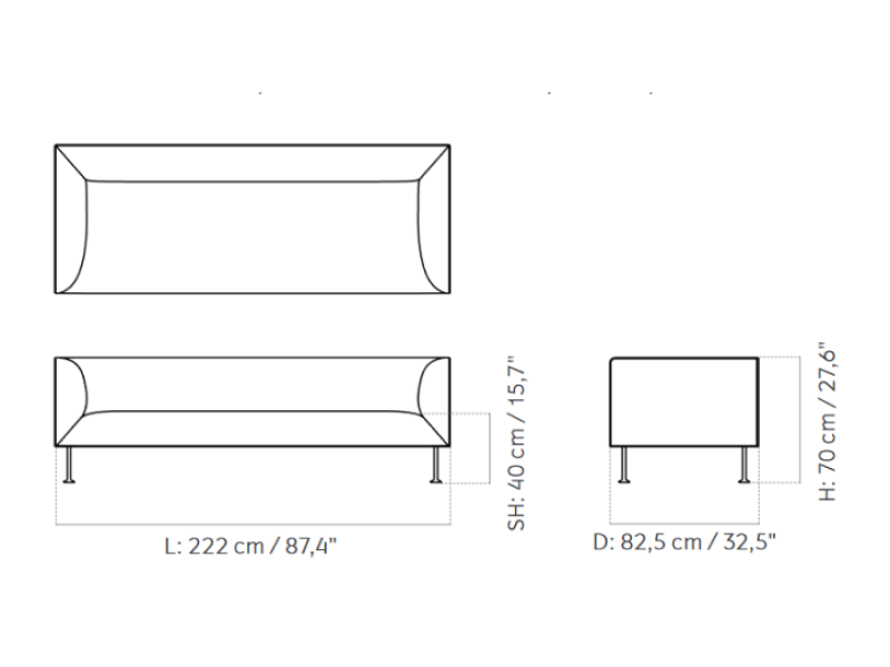 Godot Sofa 3 Seater MENU-9730001