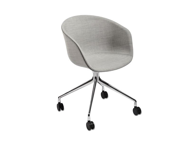 ABOUT A CHAIR - AAC 25 FULL UPHOLSTERY ARMCHAIR SWIVEL BASE & CASTORS