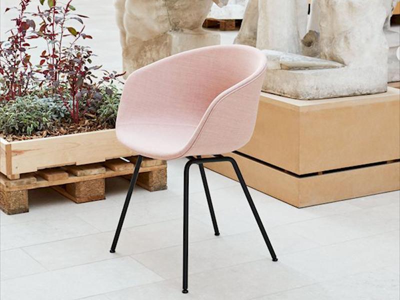 ABOUT A CHAIR - AAC 27 FULL UPHOLSTERY ARMCHAIR TUBE BASE