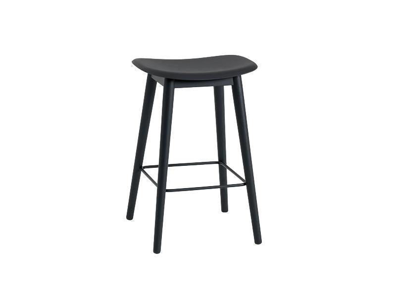 FIBER COUNTER STOOL WOOD BASE