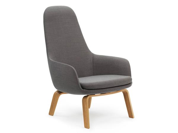 ERA LOUNGE CHAIR HIGH WOOD BASE